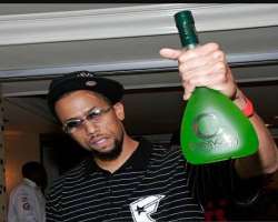 Affion Crockett consuming alcohol